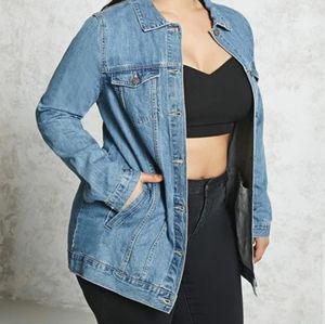 Forever21 Longline Denim Jacket